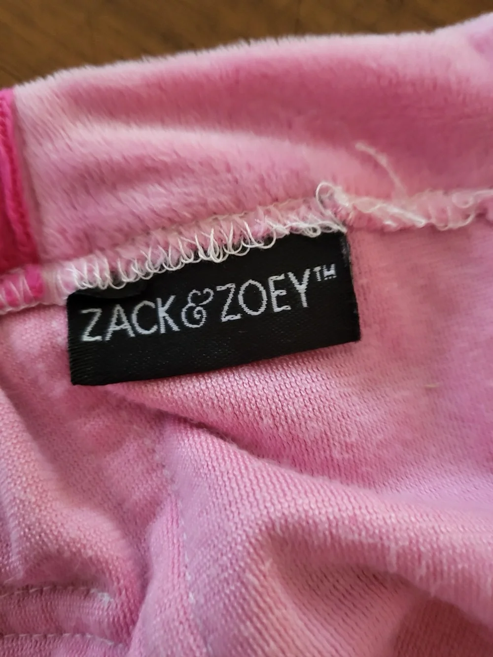Zack & Zoey pink plush dog pants, size Medium